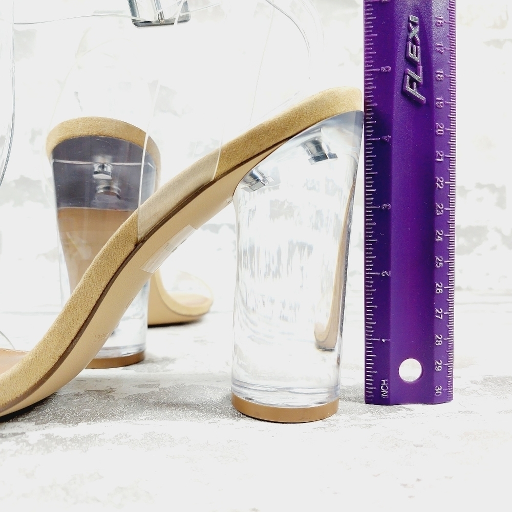 NEW Steve Madden Clearer Buckle Ankle Strap Block Heel Summer Sandals W478 - Picture 8 of 13